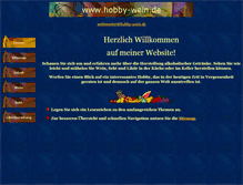 Tablet Screenshot of hobby-wein.de